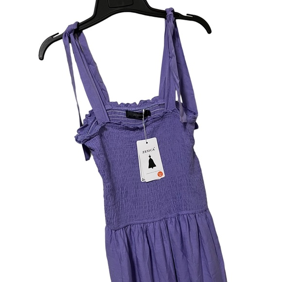 NWT Zesica Purple Boho Maxi Dress - Picture 4 of 11